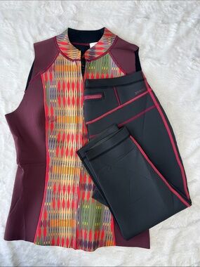 Prana WETSUIT in Carmine Dessert Geo ~ Size Large